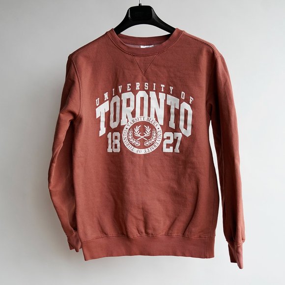 NWOT University of Toronto U of T Crew Neck Varsity Sweatshirt, Size Small - Picture 1 of 5